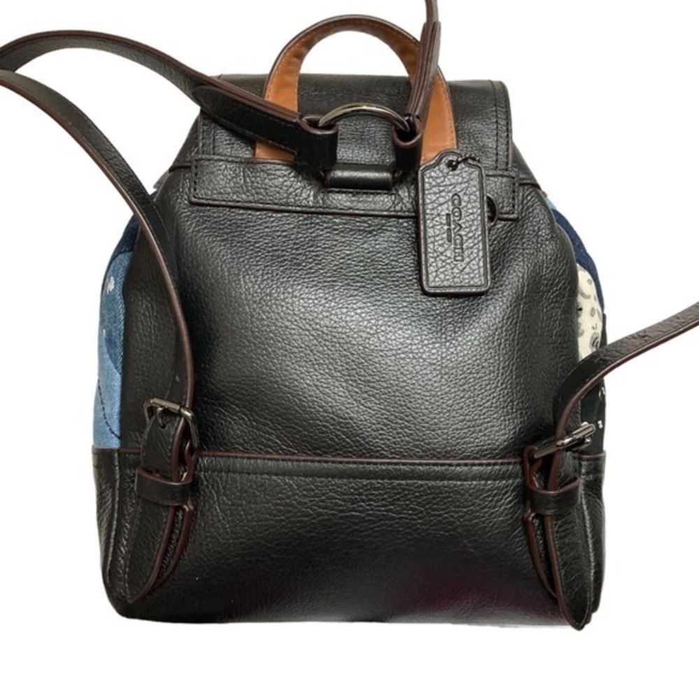 Coach Patchwork Turnlock Rucksack Backpack 37743 … - image 7